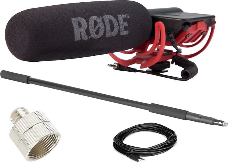 Rode VideoMic GO On-Camera Shotgun Microphone and DeadCat Wind Cover Kit