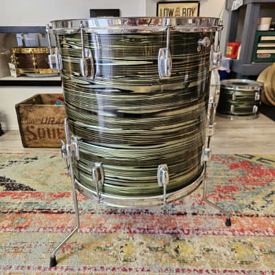 Ludwig Standard 16x16" 3-ply Floor Tom in Avocado Strata 1971 image 4