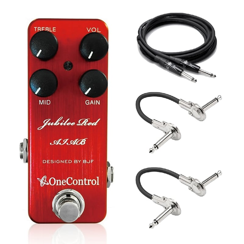 New One Control Jubilee Red AIAB Distortion Guitar Effects Pedal