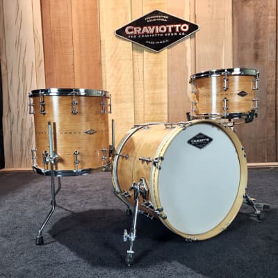 Craviotto 12/14/18 solid cherry drum set. image 1