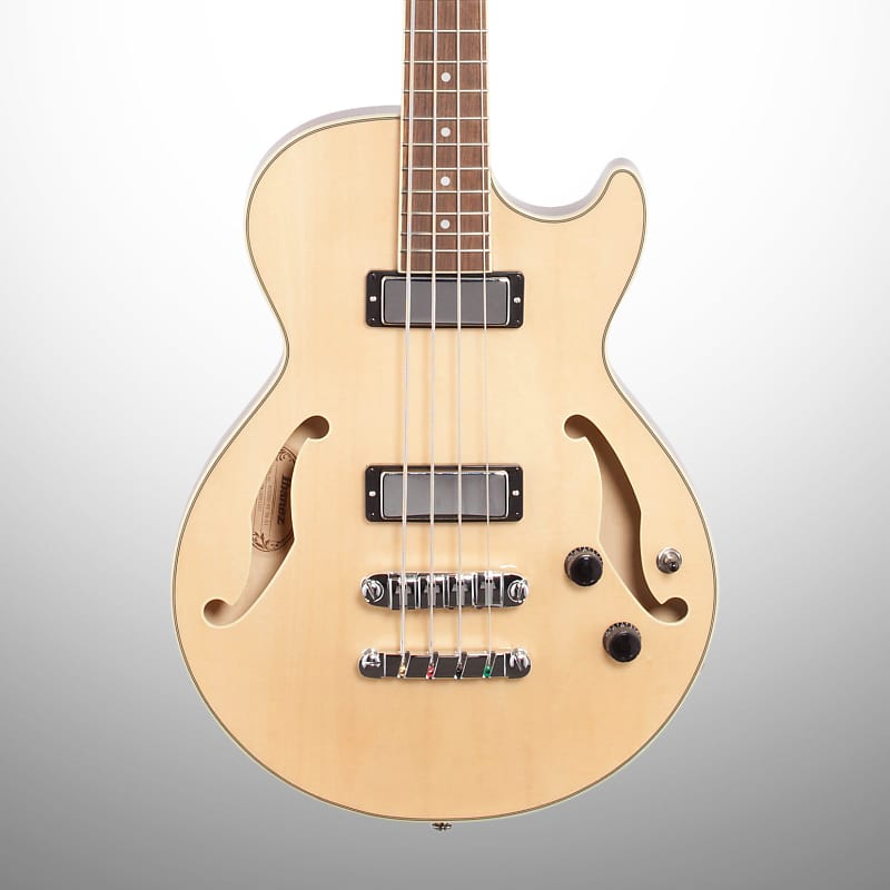 Ibanez AGB200 Artcore Semi-Hollow Electric Bass, Natural image 1