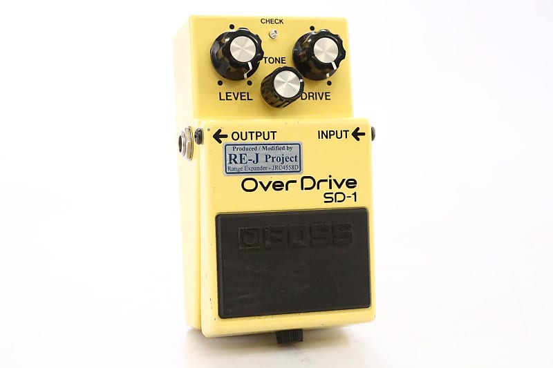 Boss SD-1 Super Overdrive RE-J Analogman Mod Ibanez Clipping Guitar Pedal  #50154