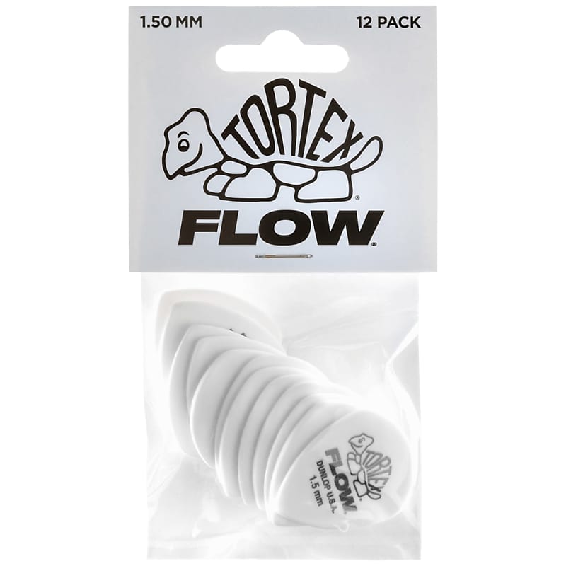 Dunlop Tortex Flow Picks 12-Pack, 558P - 1.50 image 1