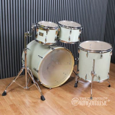 Canopus Yaiba II 22" - 10" - 12" - 16" Groove Kit Birch Ice White Sparkle Lacquer 4pcs JSM-B22S-IWSL image 7