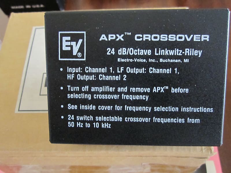 Electro-Voice APX Crossover Module, Vintage 1988, Black. image 1
