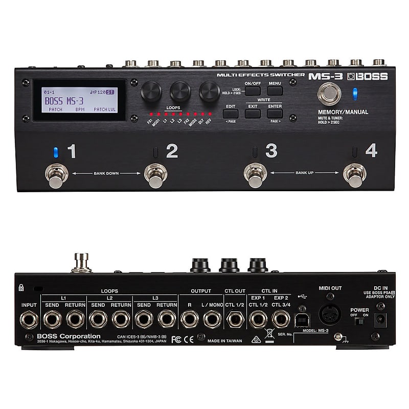 ギター BOSS MS3 Boss MS-3 Multi Effect Guitar Pedal Switcher — Truetone Music
