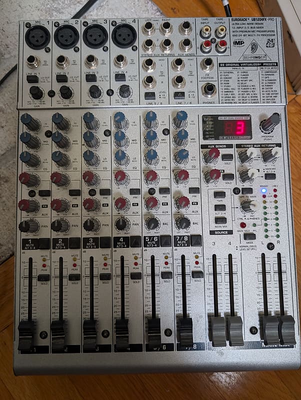 Behringer Eurorack UB1204FX-Pro 12-Input 2/2-Bus Mixer | Reverb