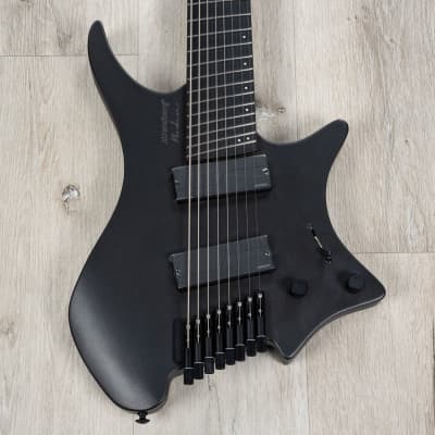 Strandberg Boden Metal NX 8 Multi-Scale Headless 8-String Guitar, Black Granite image 2