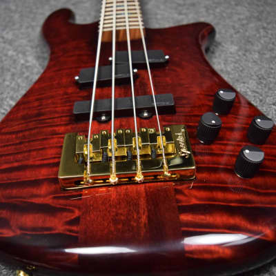 Spector USA NS-2, Black Cherry Gloss / Quilt Maple Top / Pau Ferro Board *NOT Pre-Owned image 17