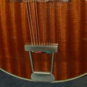 Hofner Model 545 Cats Eye Mandolin Carved Headstock Pro Setup Original Case 1963 Natural image 3