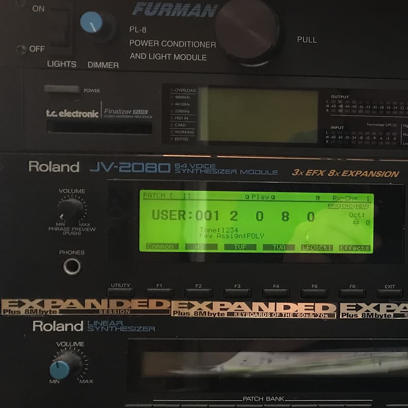 Used Roland JV-2080 64-Voice Synthesizer Module image 1