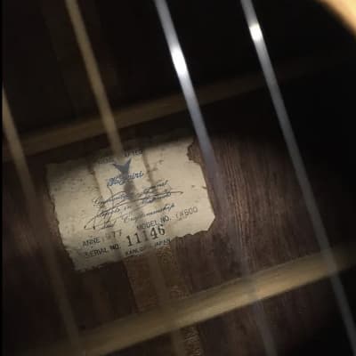 K Yairi YW-600 handcrafted in Japan 1977 vintage acoustic dreadnought guitar excellent with original hard case. image 7