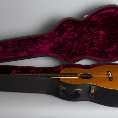 Washburn  Model 5238 Deluxe Flat Top Acoustic Guitar (1930), ser. #1803, black tolex hard shell case. image 10
