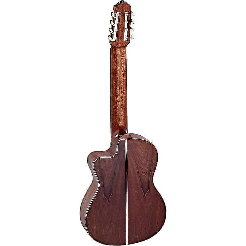 Ortega Guitars RCE159-8 Performer Series 8-Nylon String Acoustic Guitar w/  Gig Bag & Video Link