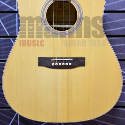 SX Dreadnought Natural Acoustic Guitar image 1