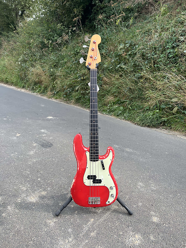 Fender Precision Bass 1962 Fiesta Red | Reverb