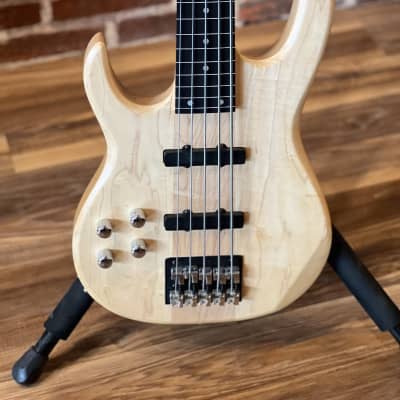 Carvin LB-75 5 String Left Handed Bass Active with HSC image 1