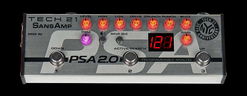 Tech 21 SansAmp PSA 2.0 Programmable Guitar Preamp | Reverb