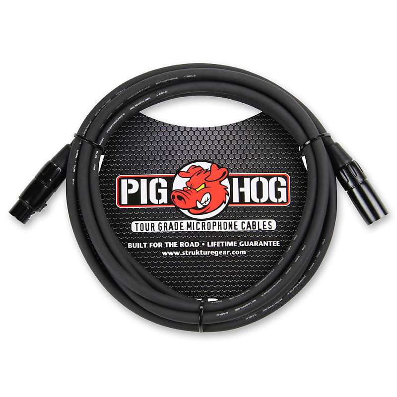 Pig Hog PHM10 High Performance 8mm XLR Microphone Cable, 10 feet image 1