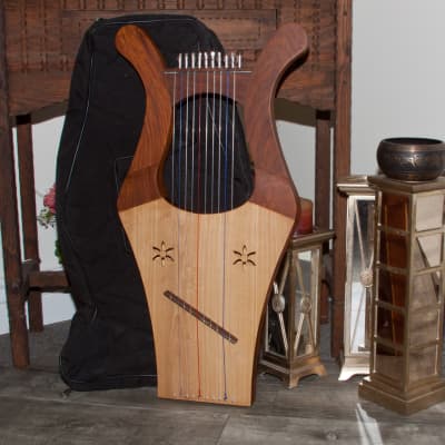 Kinnor Harp 2-Tone Color w/ Gig Bag & Extra Strings Set image 2