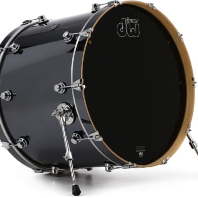 DW Performance Series Bass Drum - 18 x 24 inch - Chrome Shadow FinishPly image 1