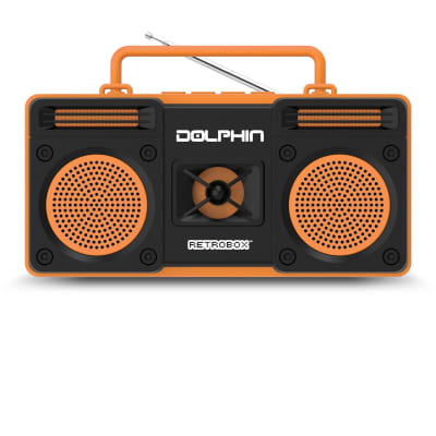 Dolphin RTX-20 Retrobox™ Portable Bluetooth Radio Choose from Colors - ORANGE image 4