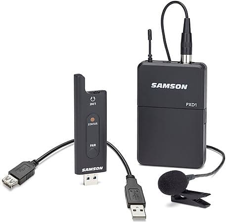 Samson XPD2B LM8 USB Digital Wireless Lavalier Microphone System image 1