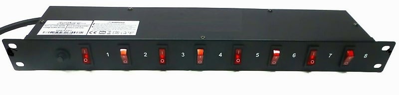 One Space Rack Mount 8 Channel Power Switch with on/off | Reverb