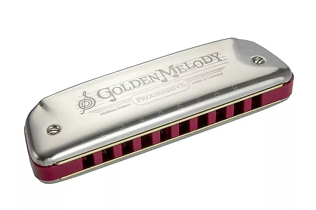 Hohner 542BL-FS Progressive Series Golden Melody Harmonica - Key of F# image 1
