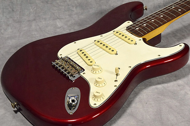 今ならほぼ即納！ Fender Japan Stratocaster ST65-85TX (CITES) Old Candy Red ギター