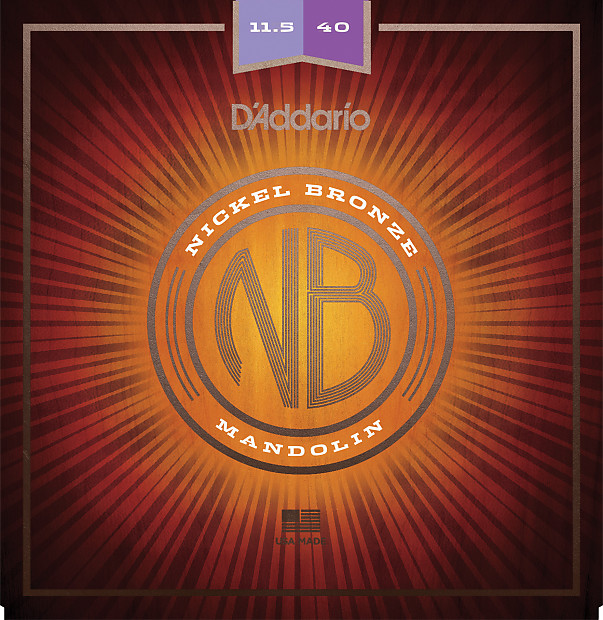 D'Addario NBM11540 Nickel Bronze Mandolin Strings - Custom Medium (11.5-40) image 1