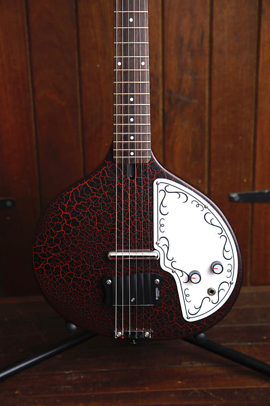 Danelectro Baby Sitar Electric Red Crackle image 1
