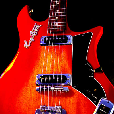 Hagstrom Impala 1965 Red Sunburst.  VINTAGE. Stylish Guitar Icon of the 1960s' s  RARE. image 4