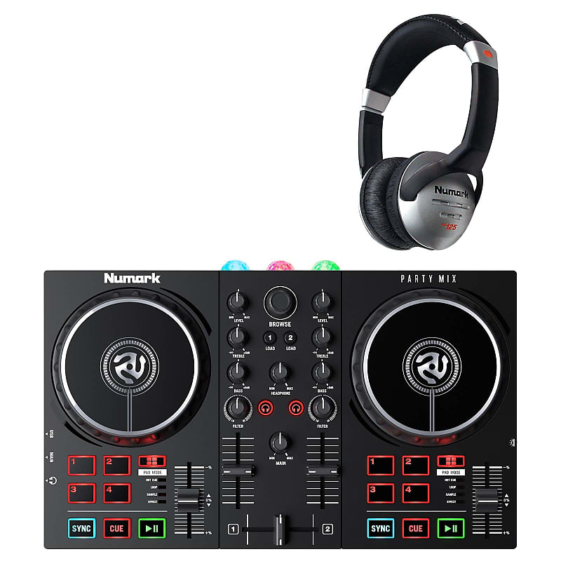Numark Party Mix II Serato LE DJ Controller w Built In Lightshow+Headphone image 1