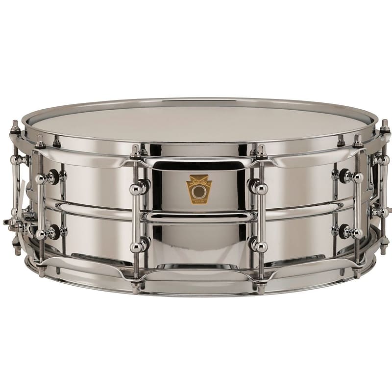 Ludwig LB400BT Supraphonic Chrome-Over-Brass Snare Drum w/ Tube Lugs, 5" x 14" image 1