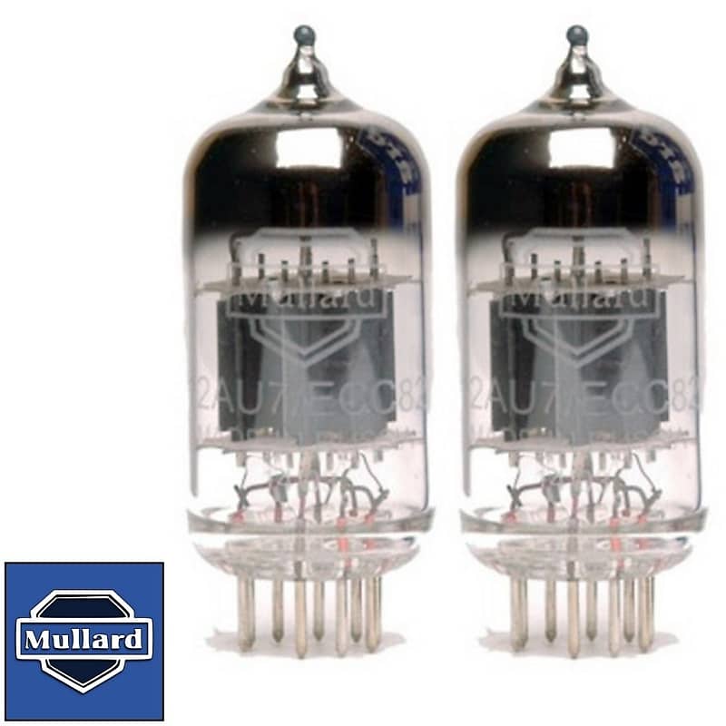 New Matched Pair (2) Mullard 12AU7 / ECC82 Reissue Vacuum Tubes image 1