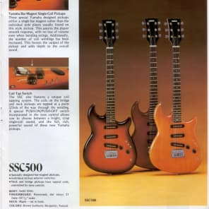 Yamaha SSC500 Electric Guitar Very nice! MIJ 1981 Natural Wood image 6