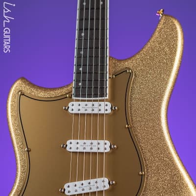 Kauer Electroliner Left-Handed Custom Guitar Sahara Gold Flake image 4