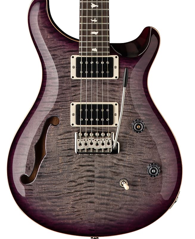 Paul Reed Smith PRS CE 24 Semi-Hollow Bolt-On Electric Guitar Faded Gray Black Purple Burst '24 w/Bag