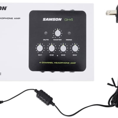 Samson QH4 4-Channel Studio/Podcast Monitoring Headphone Amplifier Amp image 7