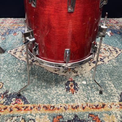 Tama - 14x13" Superstar Tom, Converted into a Floor Tom, Wine Red image 7