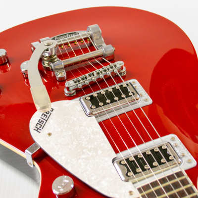 Gretsch G5232T Electromatic Double Jet FT Electric Guitar with Bigsby (w/ Hard Shell case)- Firestick Red image 5