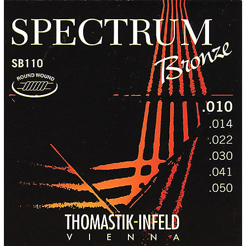 Thomastik- Infeld Thomastik Infeld SB110 Spectrum Bronze Acoustic Guitar Strings 10-50 image 1