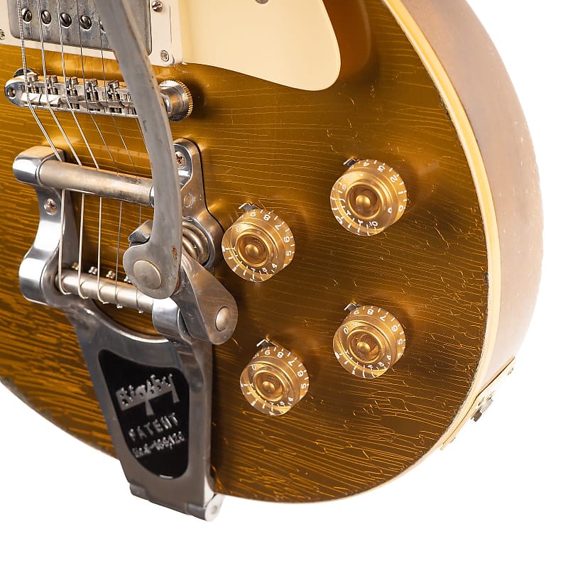 Gibson Custom Shop Murphy Lab Sergio Vallin '55 Les Paul Goldtop with Bigsby image 10