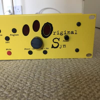 DSTEC  OS1 Original Syn 1999 yellow beast. 19" rack mount. Extremely rare vintage analog synth. image 5