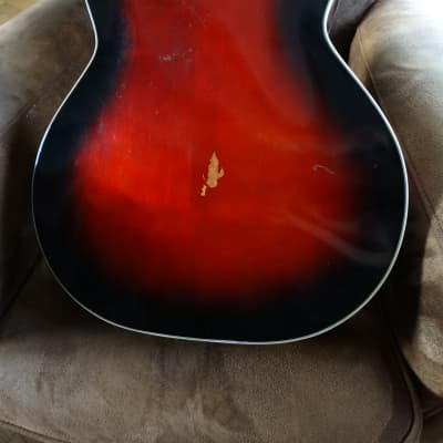 Guitare Jazz archtop klira red king Deluxe vintage années 50 image 6