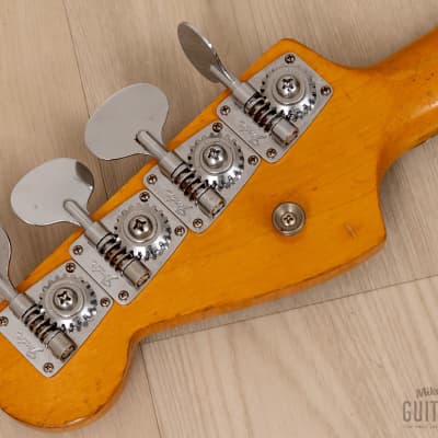 1967 Fender Mustang Bass Vintage Short Scale Bass Dakota Red w/ Case image 5