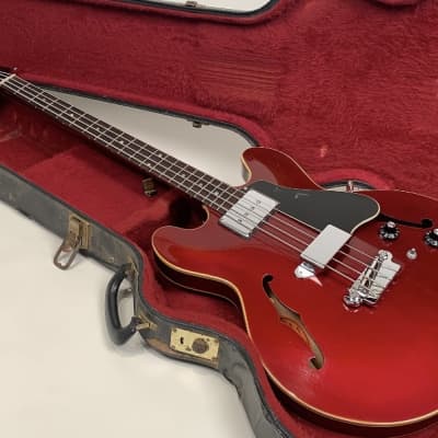 Gibson EB-2 1968 - Sparkling Burgundy Metallic WITH HARDCASE image 12