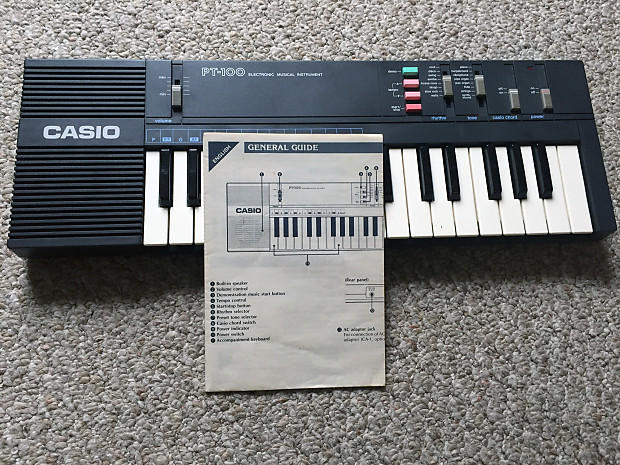 Pt 100 Casio Keyboard 80s Vintage Casio PT-100 Keyboard