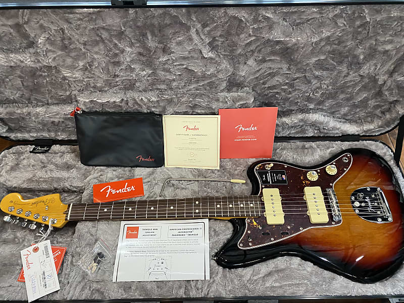 Fender American Professional II Jazzmaster with Rosewood FB 3-Color Sunburst #US22109145 8lbs, 1.7oz image 1